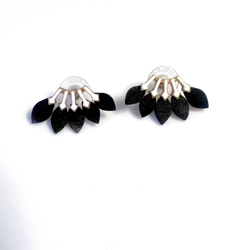 Stella and Dot White and Black Earrings